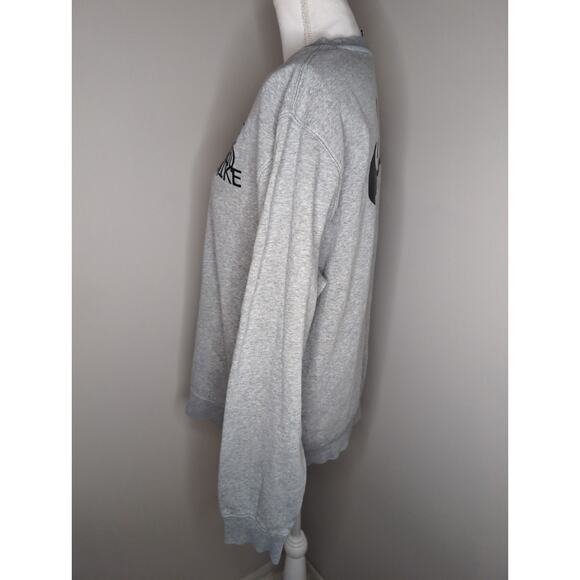 Nike gray Y2k 90s smiley face rainbow crewneck pullover - Picture 2 of 8